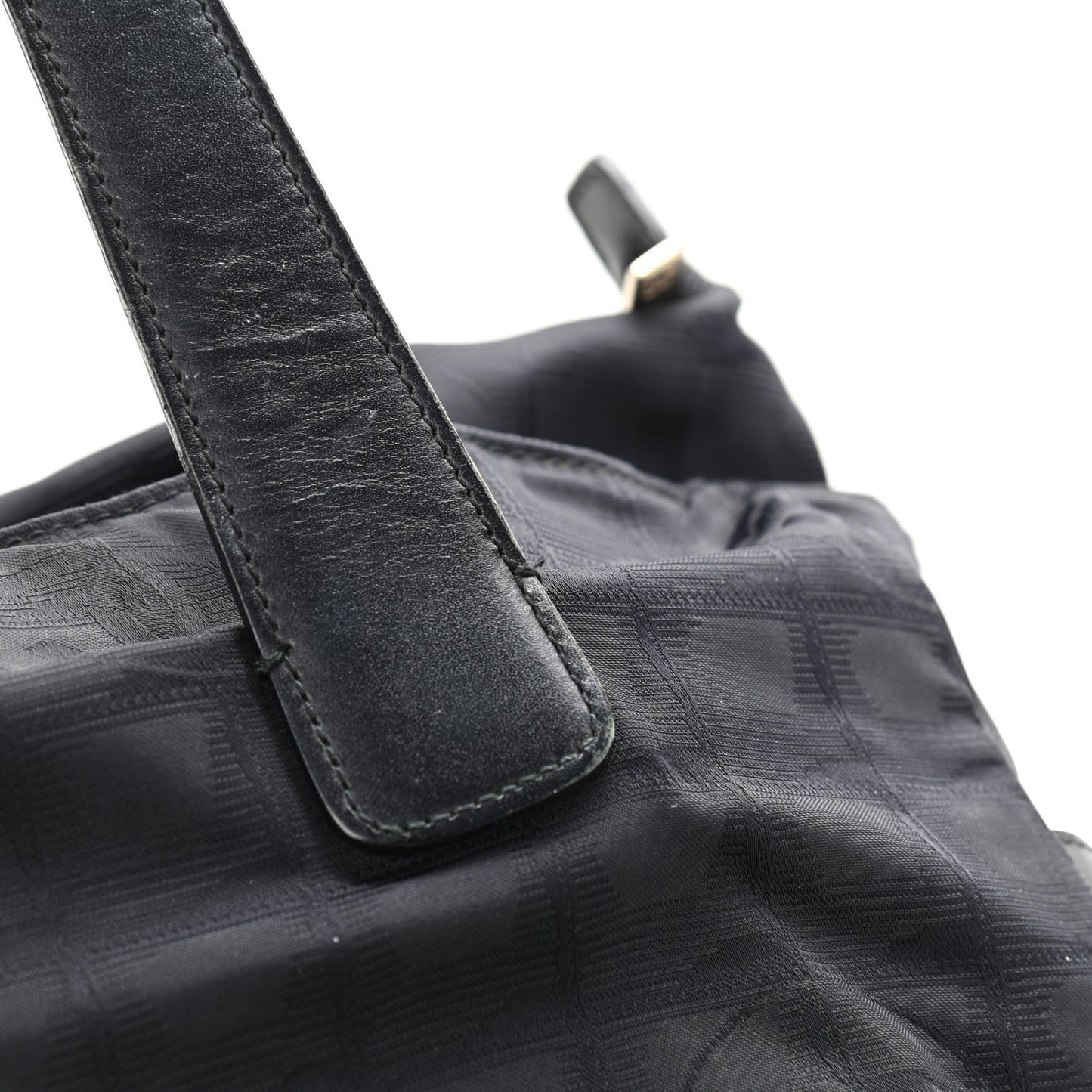 Nylon Medium Travel Tote Black