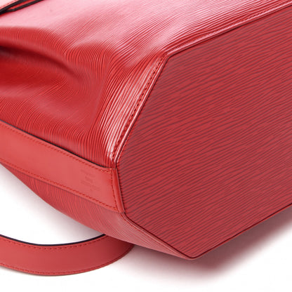 Louis Vuitton Epi Sac D'Epaule Castillan Red 7 of 8