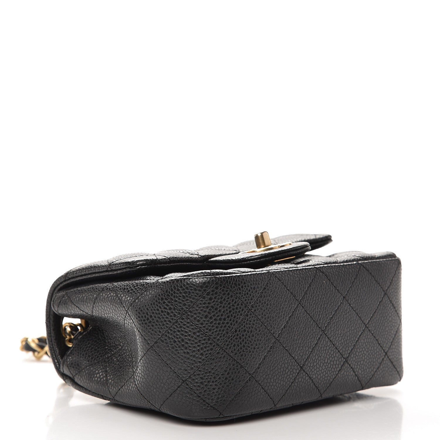 Chanel Caviar Quilted Mini Square Flap Dark Charcoal 3 of 9