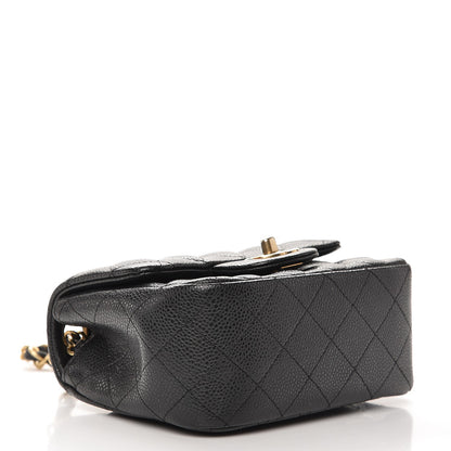 Chanel Caviar Quilted Mini Square Flap Dark Charcoal 3 of 9