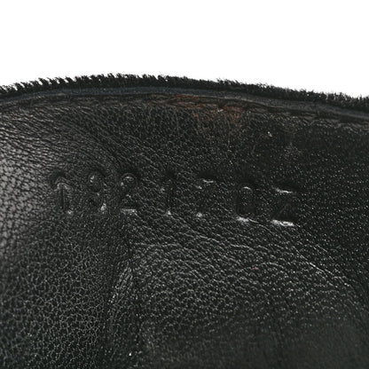 Hermes Velvet Womens Paris Loafers 41 Black 9 of 10