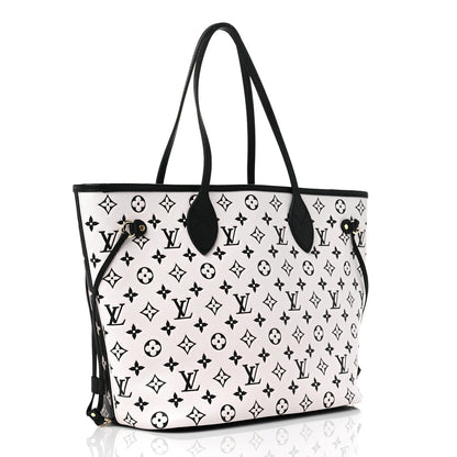 Louis Vuitton Empreinte Spring In The City Neverfull MM Black White Pink 4 of 9