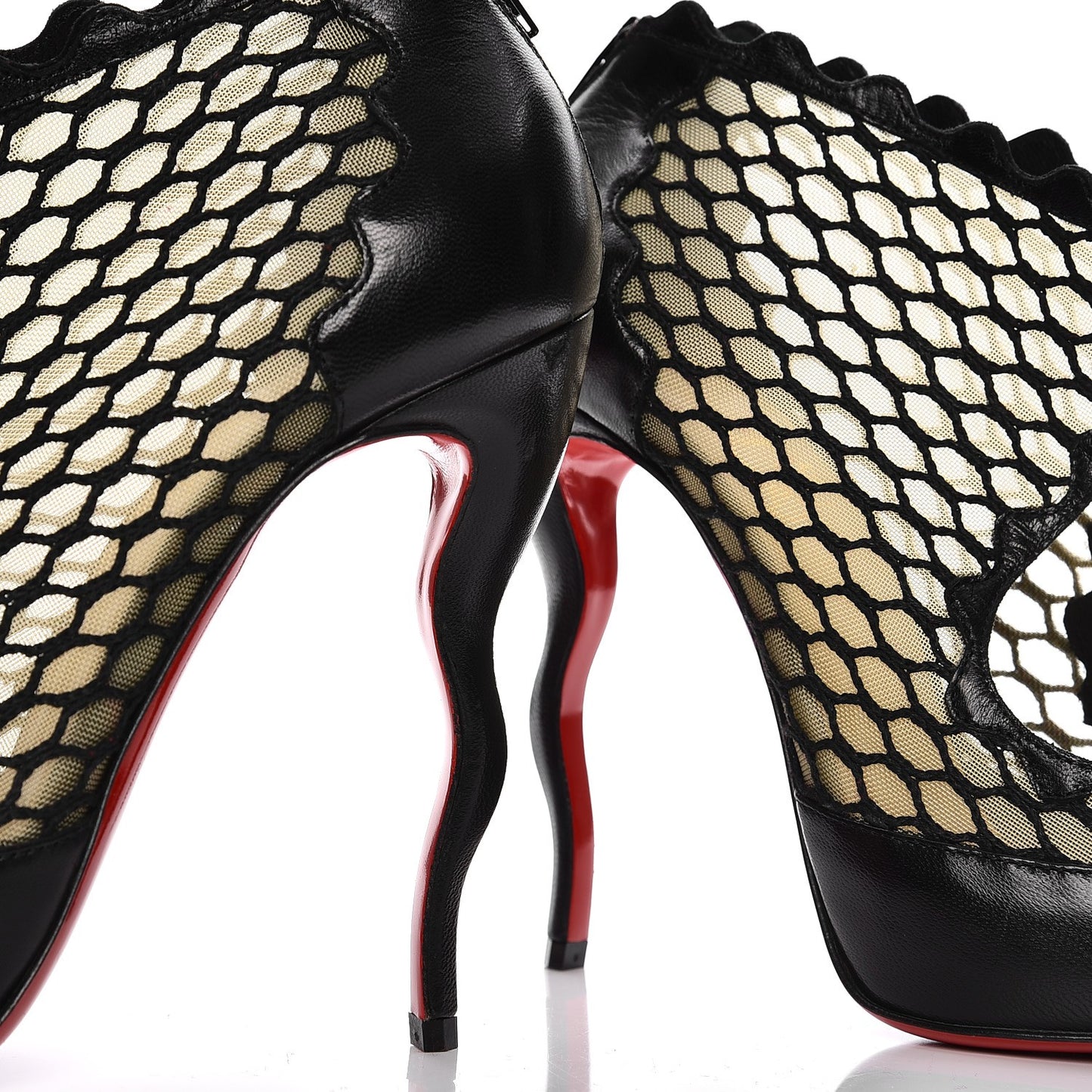 Nappa Violet 120 Mesh Ankle Boots 39 Black