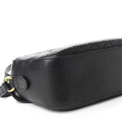 Gucci Guccissima Signature Small Camera Bag Black 6 of 9