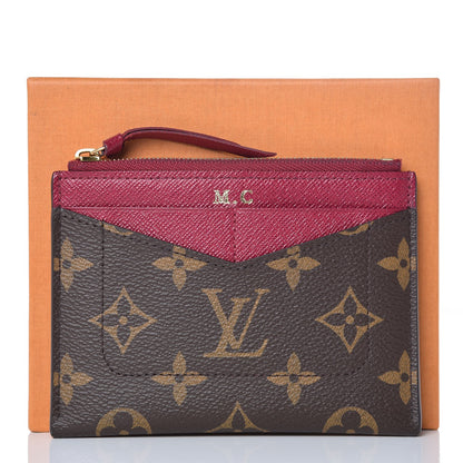 Louis Vuitton Monogram Zipped Card Holder Fuchsia 9 of 9