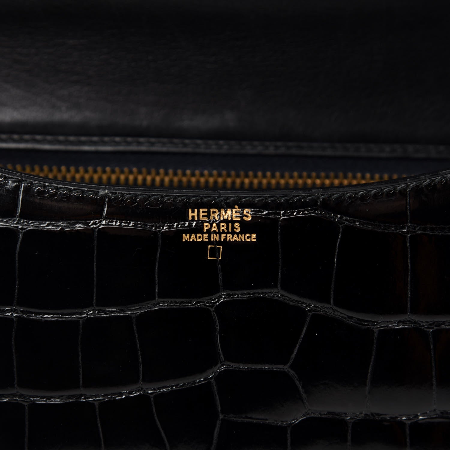 Hermes Shiny Alligator Constance 23 Black 8 of 25