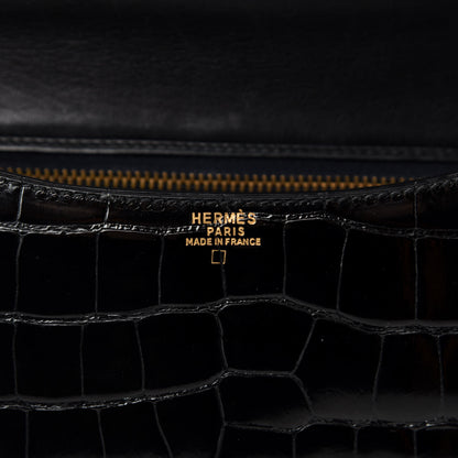 Hermes Shiny Alligator Constance 23 Black 8 of 25