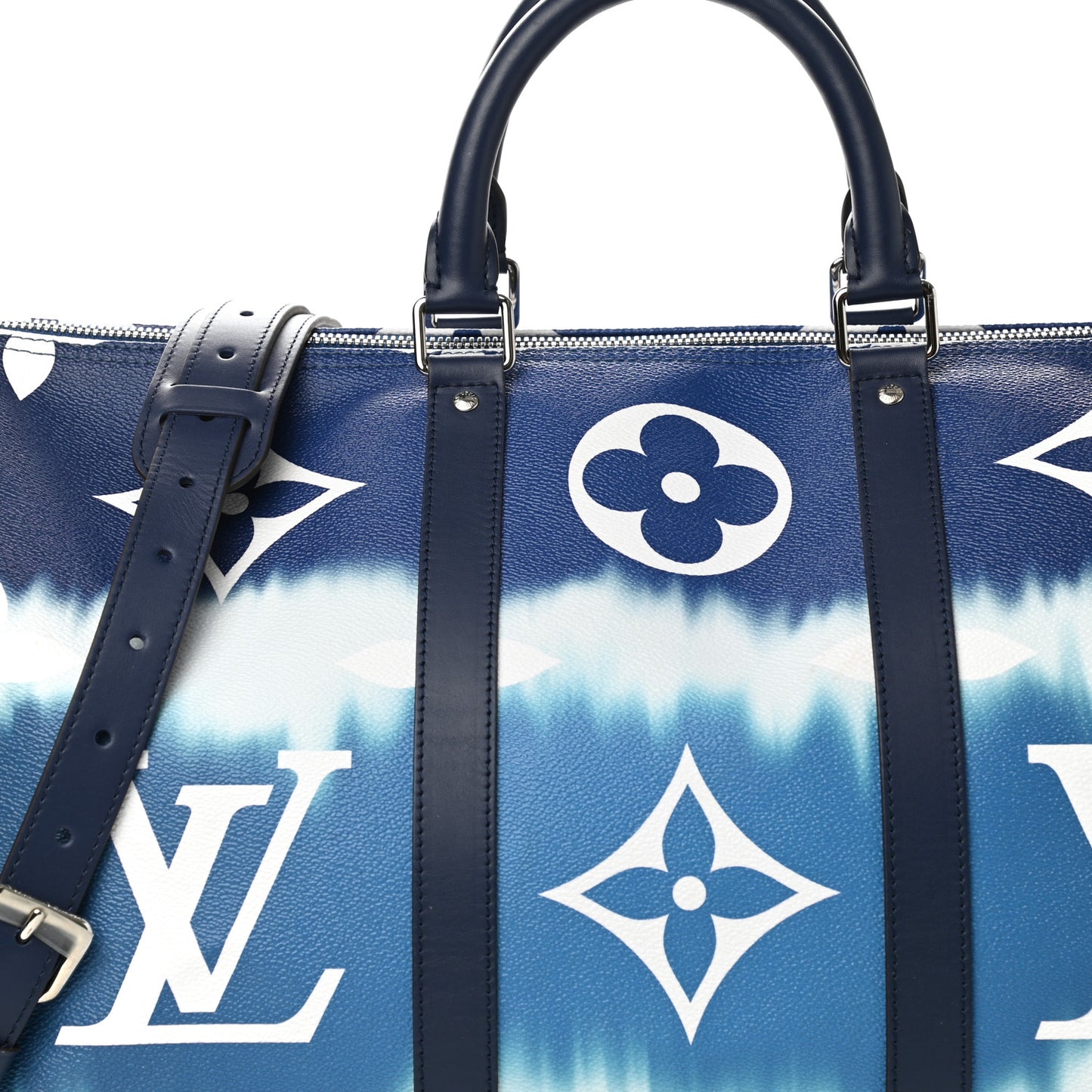 Monogram Escale Keepall Bandouliere 50 Blue