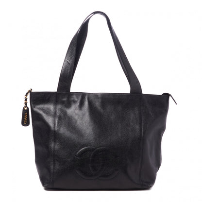 Chanel Caviar CC Tote Black 1 of 9