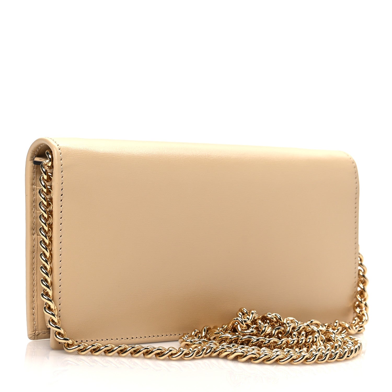 Gucci Boarded Plutone Calfskin Horsebit 1955 Wallet On Chain Bubble Tea 3 of 7