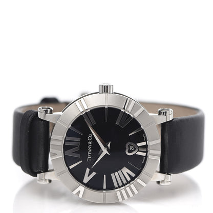Tiffany Stainless Steel Satin 30mm Atlas Belt Quartz Watch Black 3 of 9