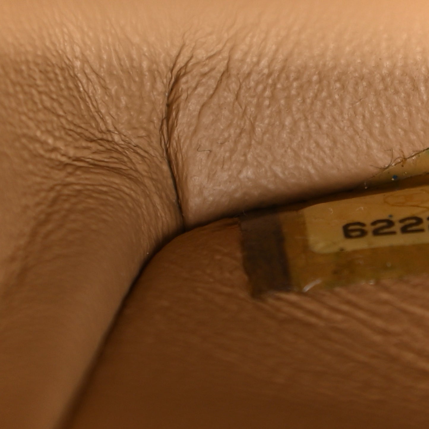 Lambskin Quilted Medium Double Flap Beige