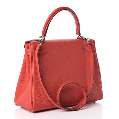 Hermes Togo Retourne Kelly 28 Geranium 3 of 10