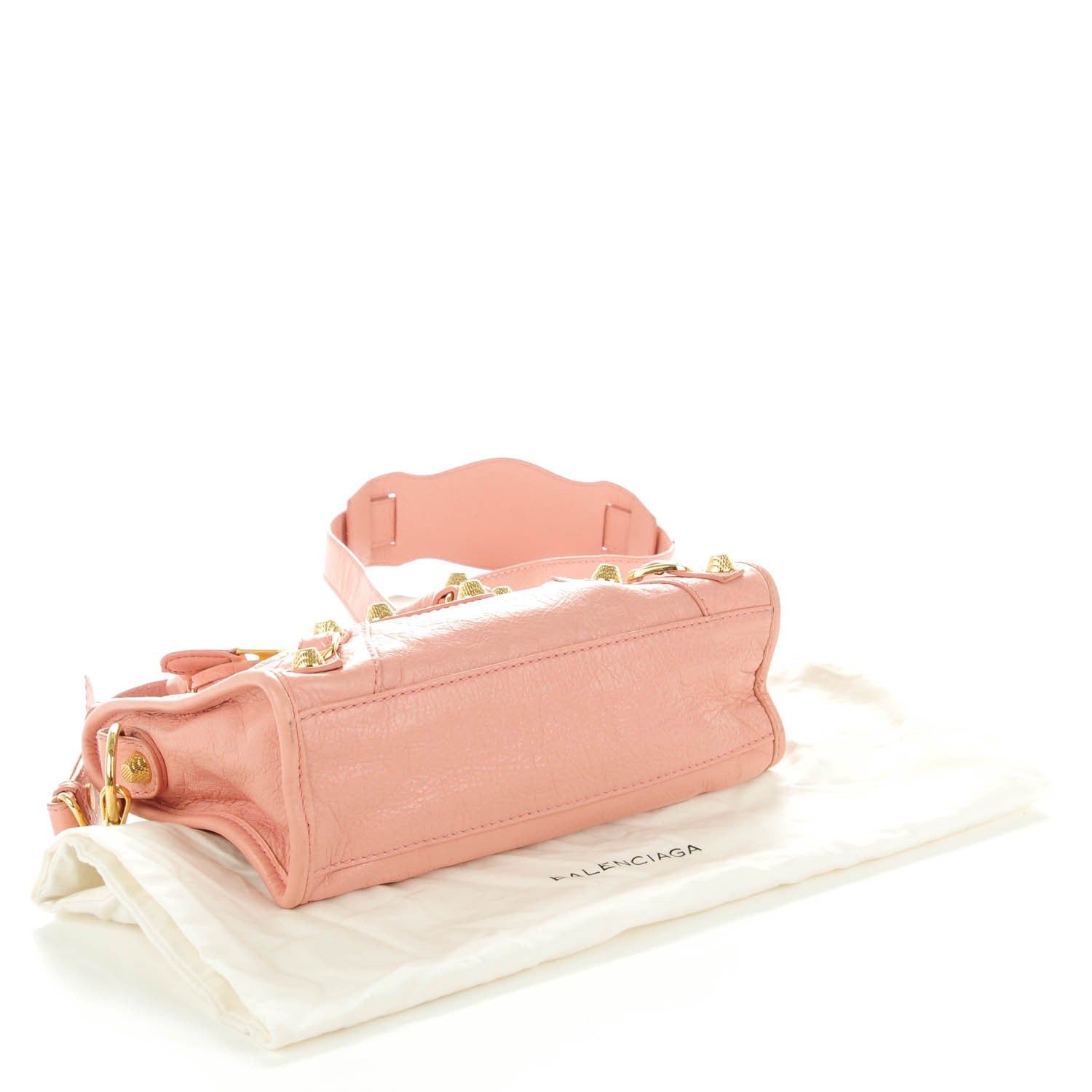 Balenciaga Agneau Giant 12 Gold Hardware Mini City Rose Peche 4 of 8