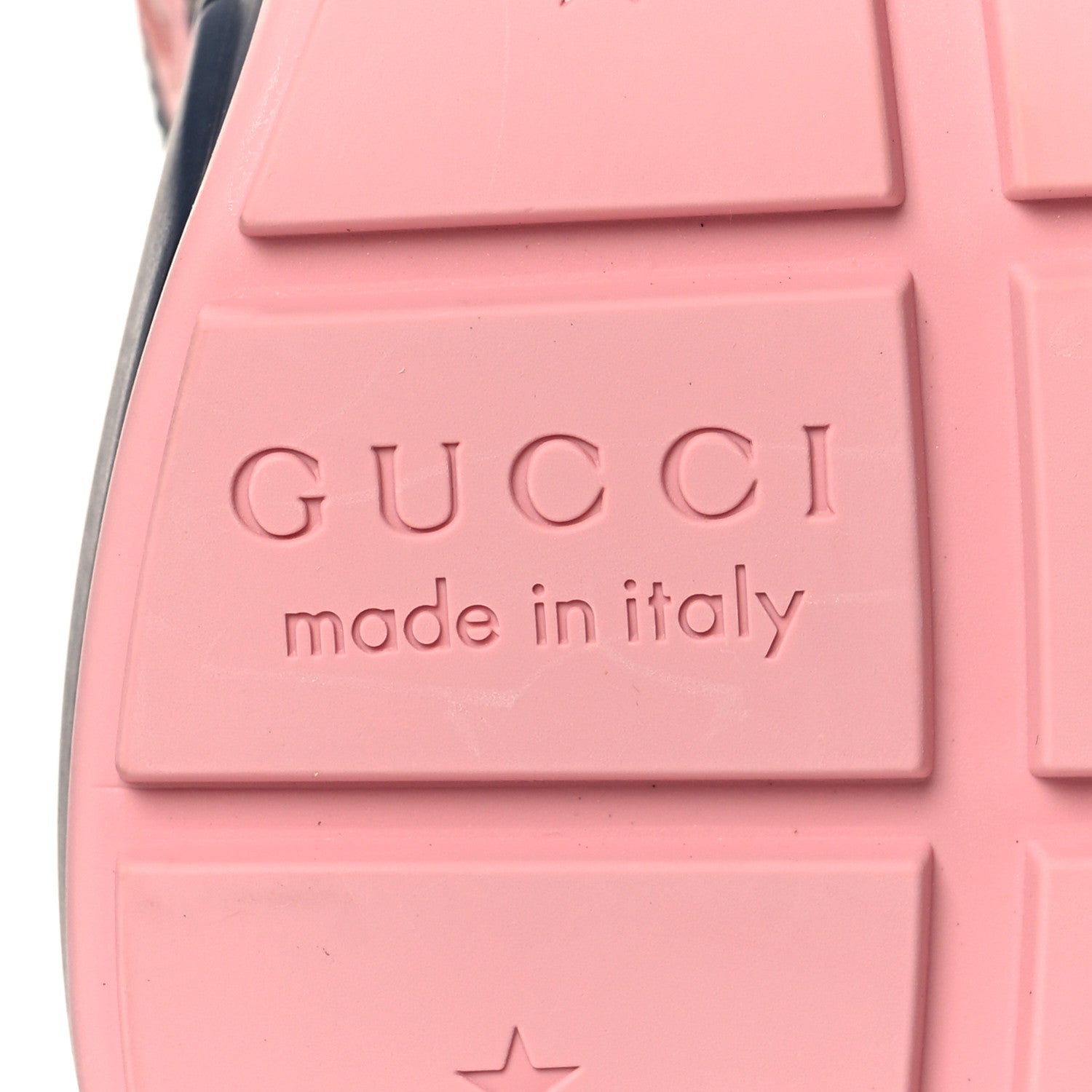 Gucci GG Supreme Monogram Mix Monogram Womens Rhyton Sneakers 37 Black Blue Wild Rose White Beige 6 of 8