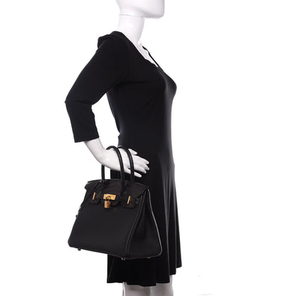 Hermes Togo Matte Alligator Birkin Touch 30 Black 2 of 36