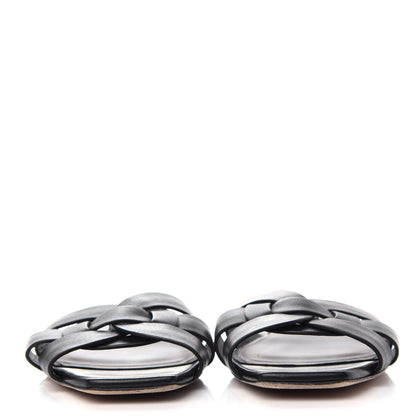 Saint Laurent Calfskin Nu Pied 05 Slide Sandals 37 Black 2 of 10