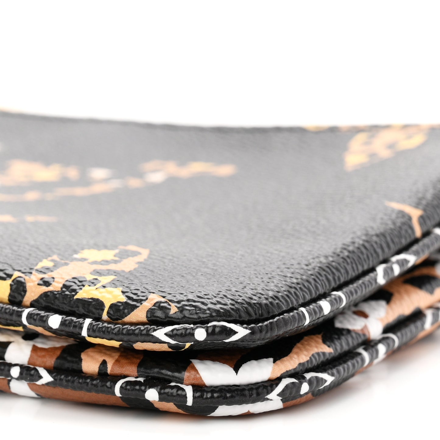 Monogram Giant Jungle Pochette Double Zip Black