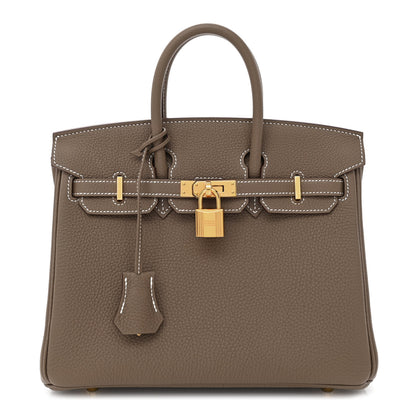 Hermes Togo Birkin 25 Etoupe 1 of 12