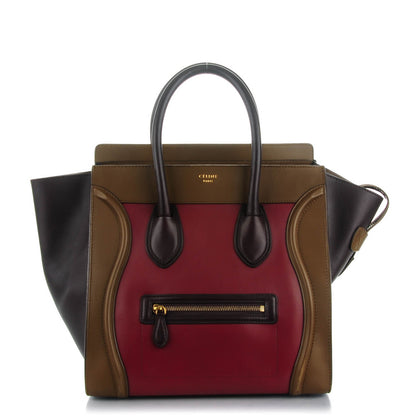 Celine Smooth Calfskin Mini Tri-Color Luggage Rust 1 of 6