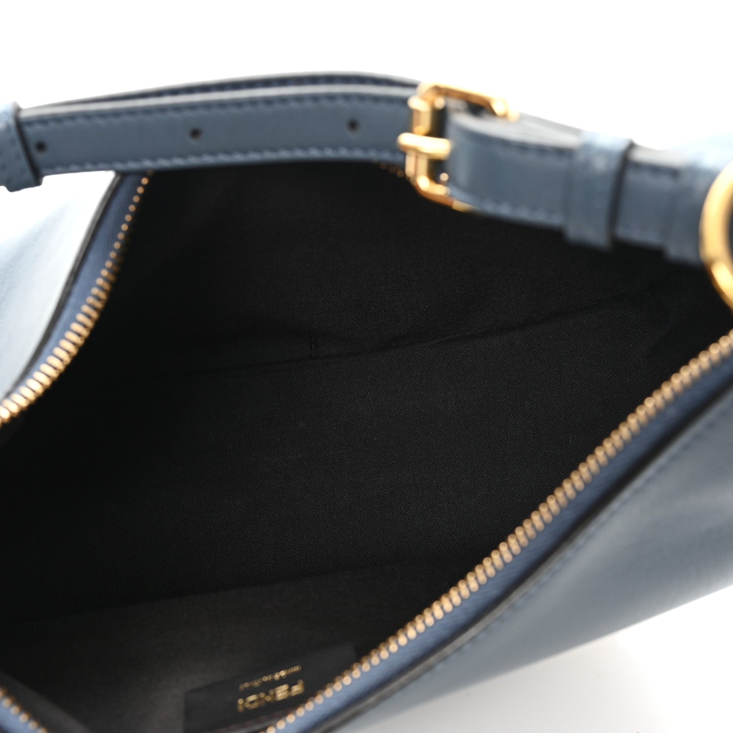 Vitello Grace Matte Small Fendigraphy Hobo Bag Mirto