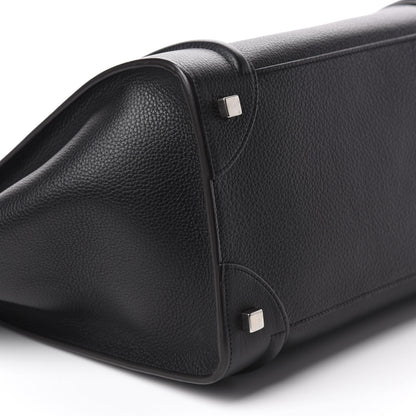 Celine Drummed Calfskin Mini Luggage Black 6 of 10