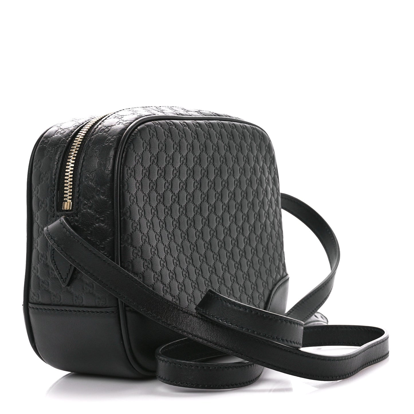 Microguccissima Mini Bree Messenger Bag Black