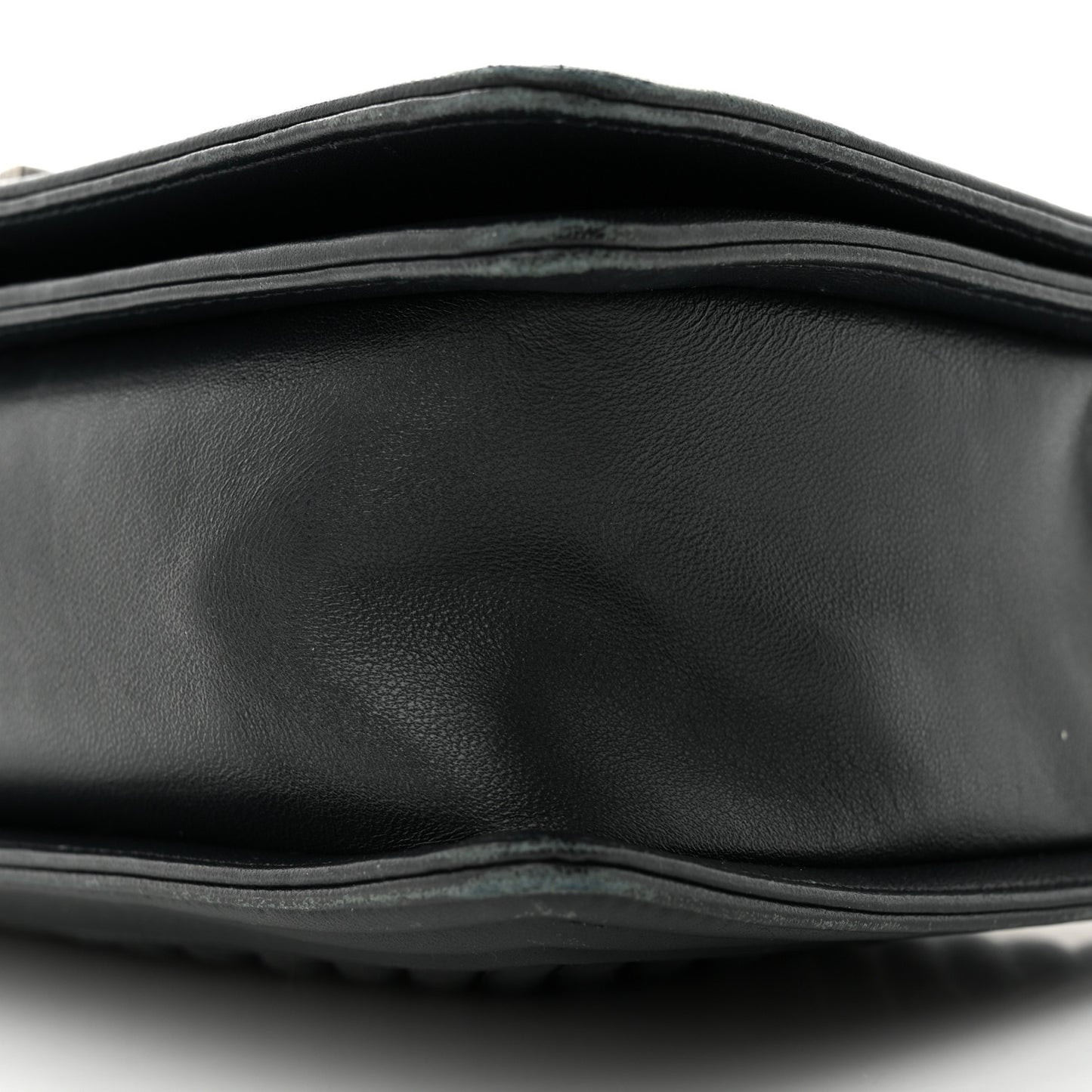Calfskin Chevron Quilted New Medium Boy Flap Black