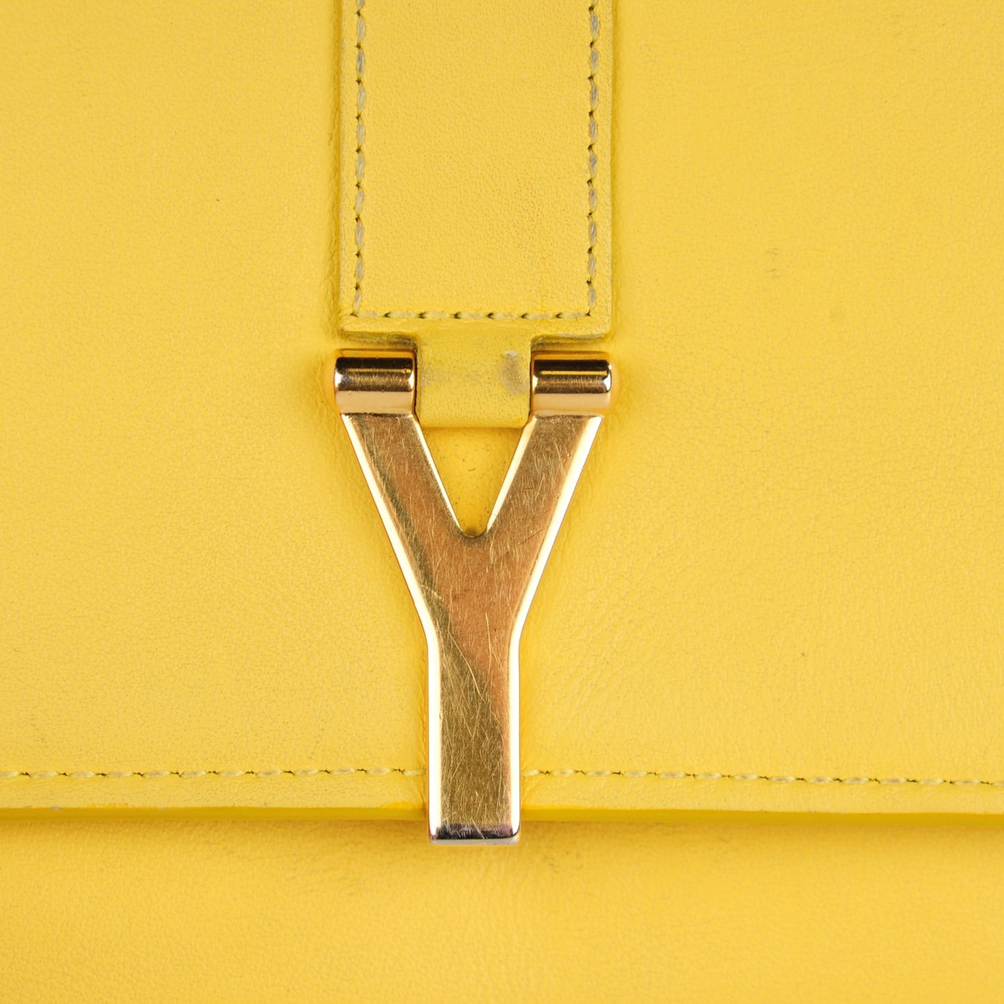 Calfskin Classic Y Ligne Wallet Yellow
