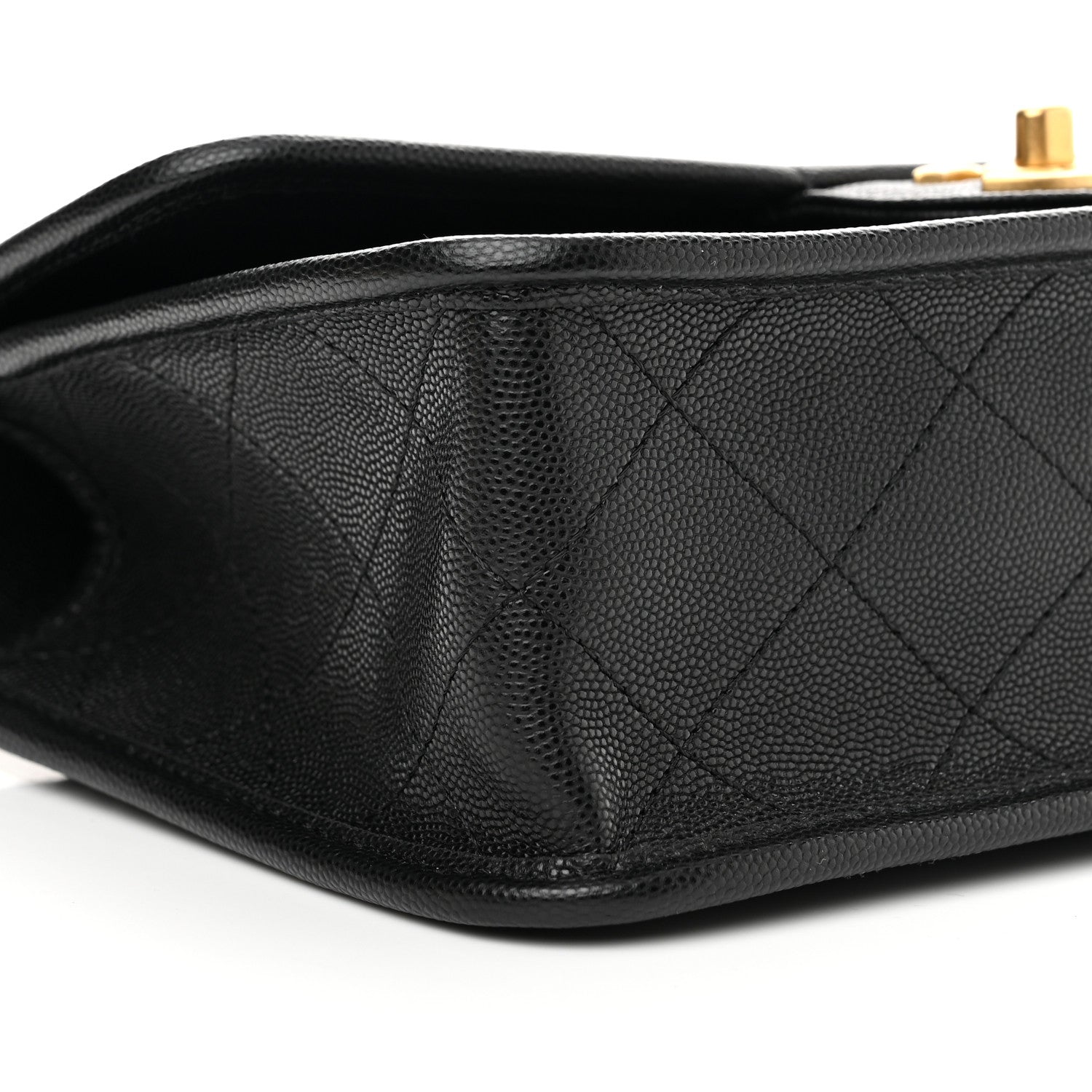 Chanel Caviar Quilted School Memory Small Top Handle Flap Black 9 of 11