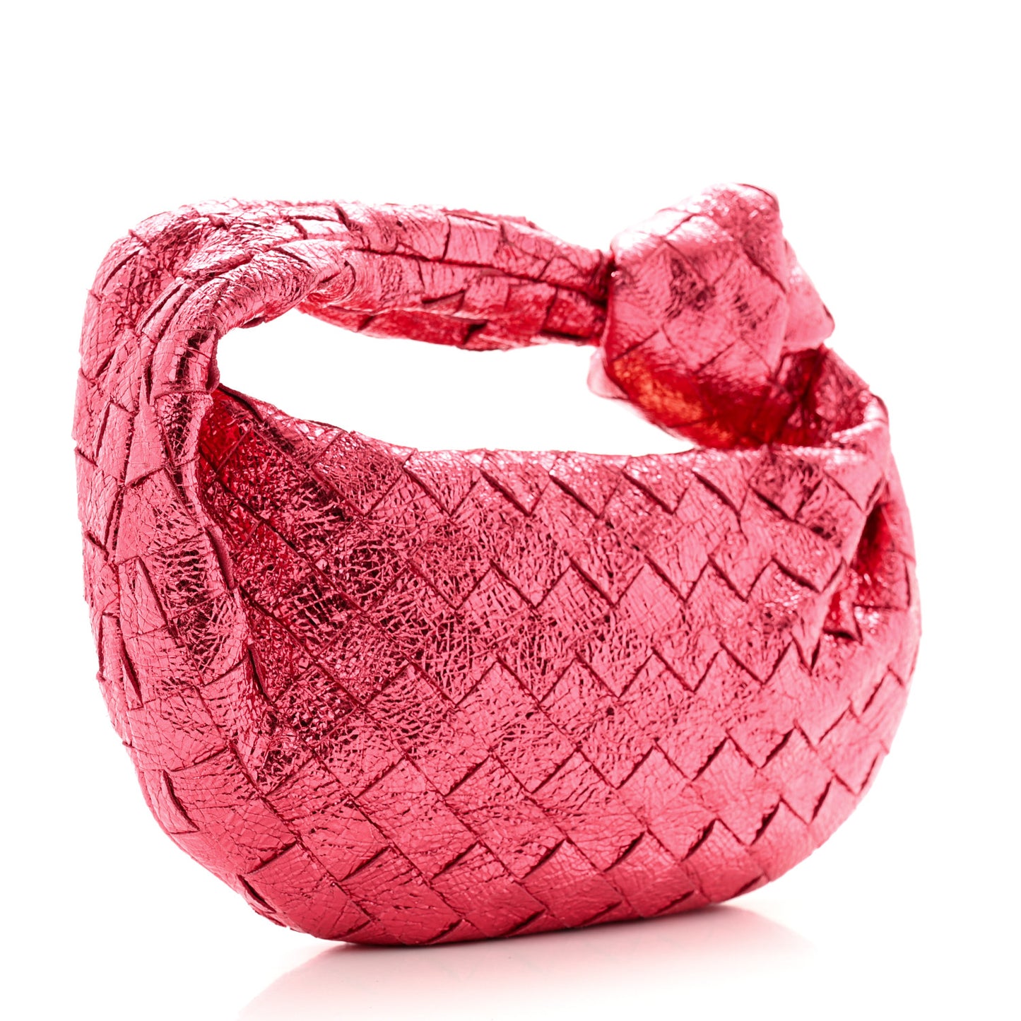 Metallic Nappa Intrecciato Mini Jodie Lollipop