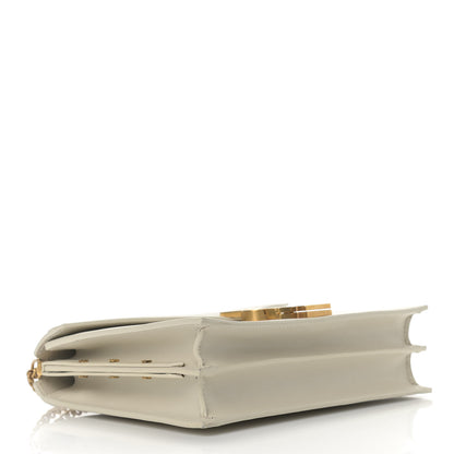 Saint Laurent Smooth Calfskin Monogram Cassandra Clasp Bag Crema Soft 4 of 13