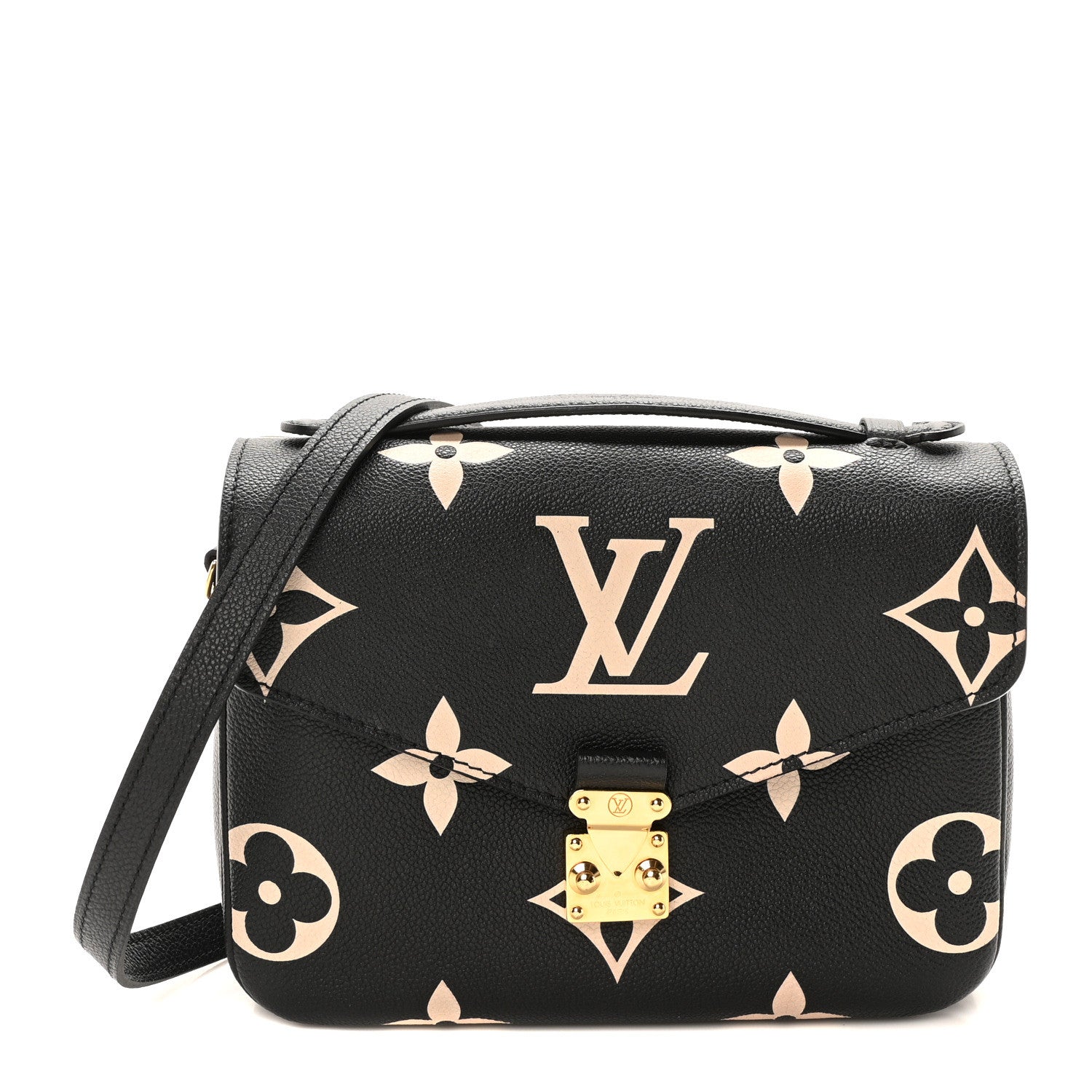 Louis Vuitton Empreinte Monogram Giant Pochette Metis Black Beige 1 of 9