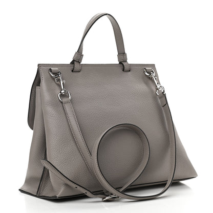 Gucci Cellarius Calfskin Medium Bamboo Daily Top Handle Bag Storm Grey 2 of 9