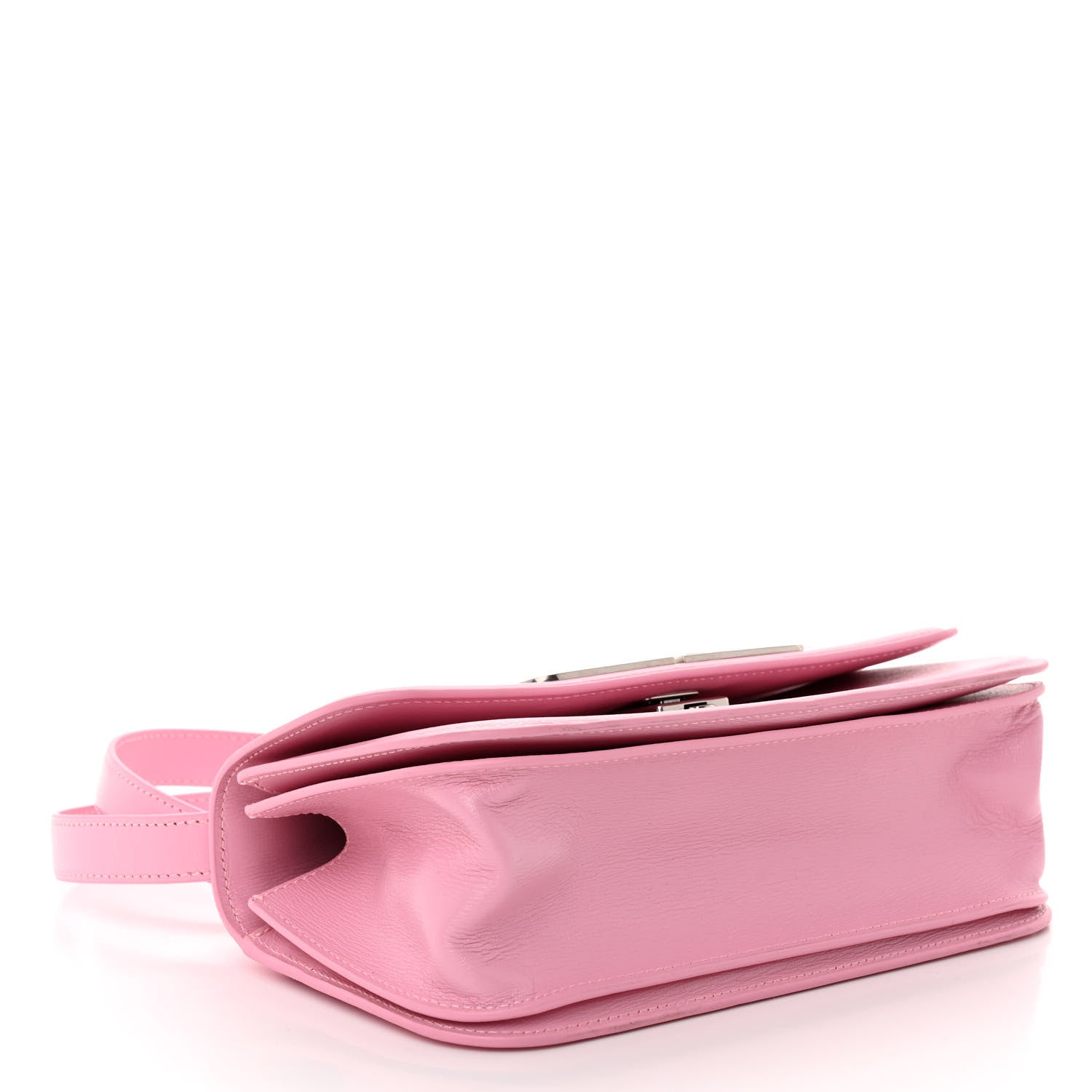 Balenciaga Calfskin Stripe Embossed Small Gossip Bag Candy Pink 4 of 9