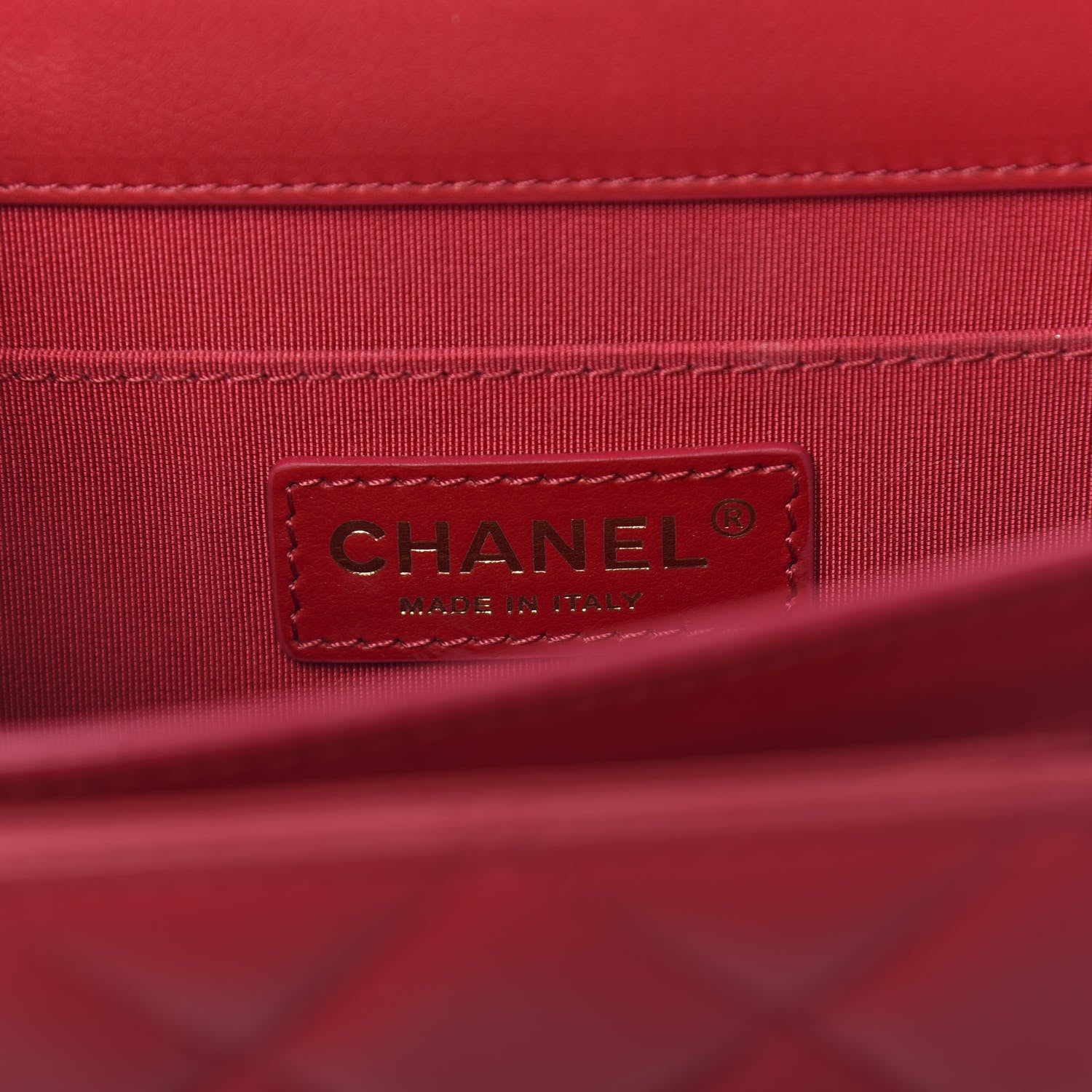 Chanel Calfskin Quilted Single Flap Bag Red 6 of 10