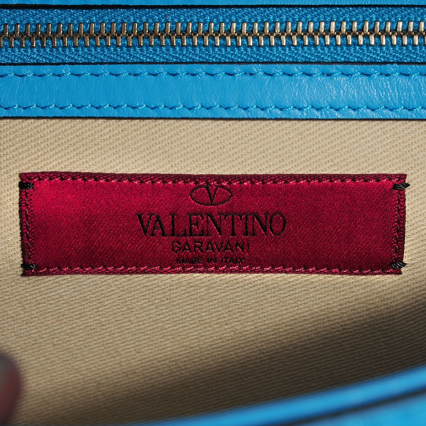 Vitello Medium Glam Lock Rockstud Flap Parrot