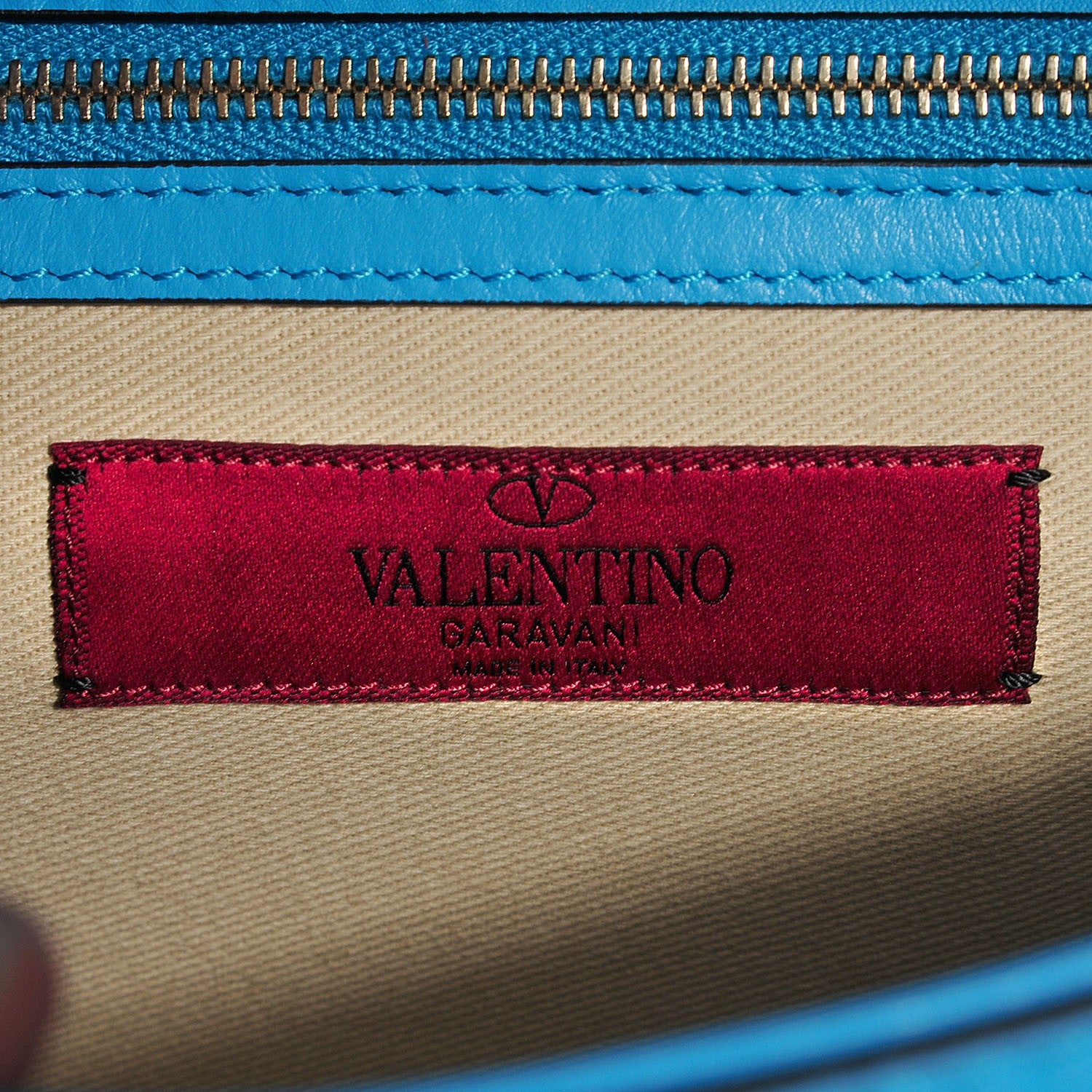 Valentino Garavani Vitello Medium Glam Lock Rockstud Flap Parrot 7 of 8