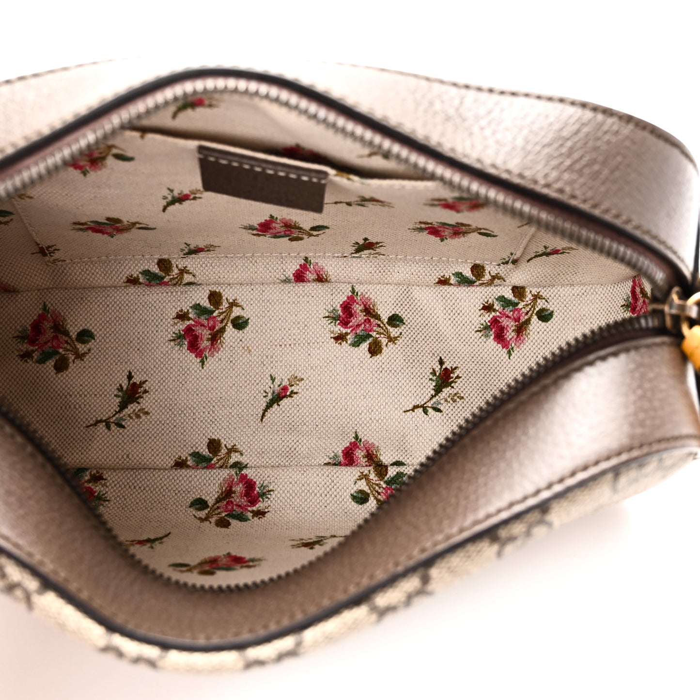 GG Supreme Monogram Web Neo Vintage Shoulder Bag Beige New Acero Crop