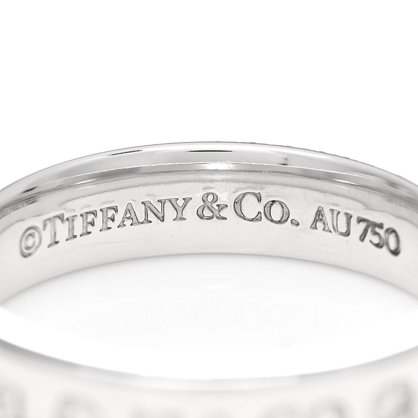 18K White Gold Diamond Narrow 1837 Ring 49 5