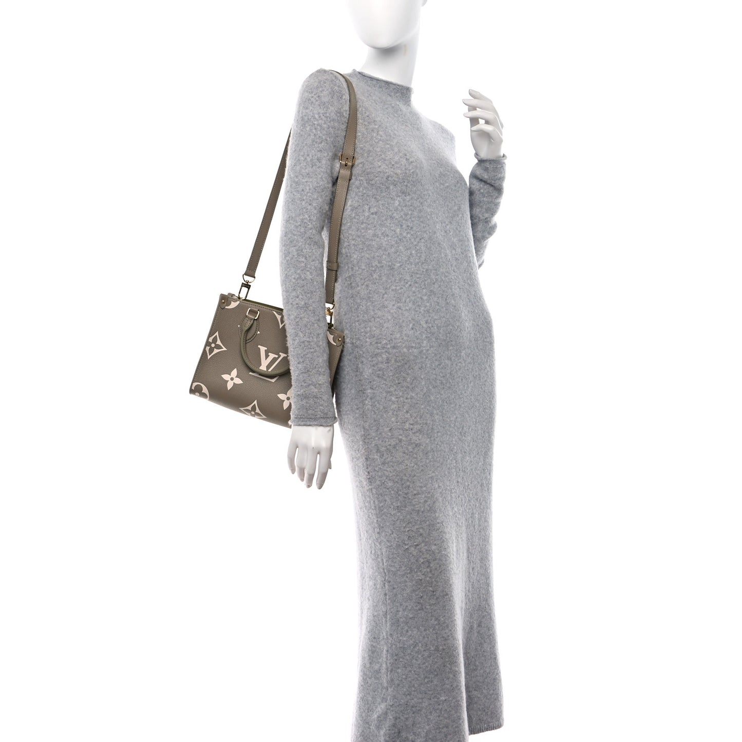 Empreinte Monogram Giant Onthego PM Khaki Cream