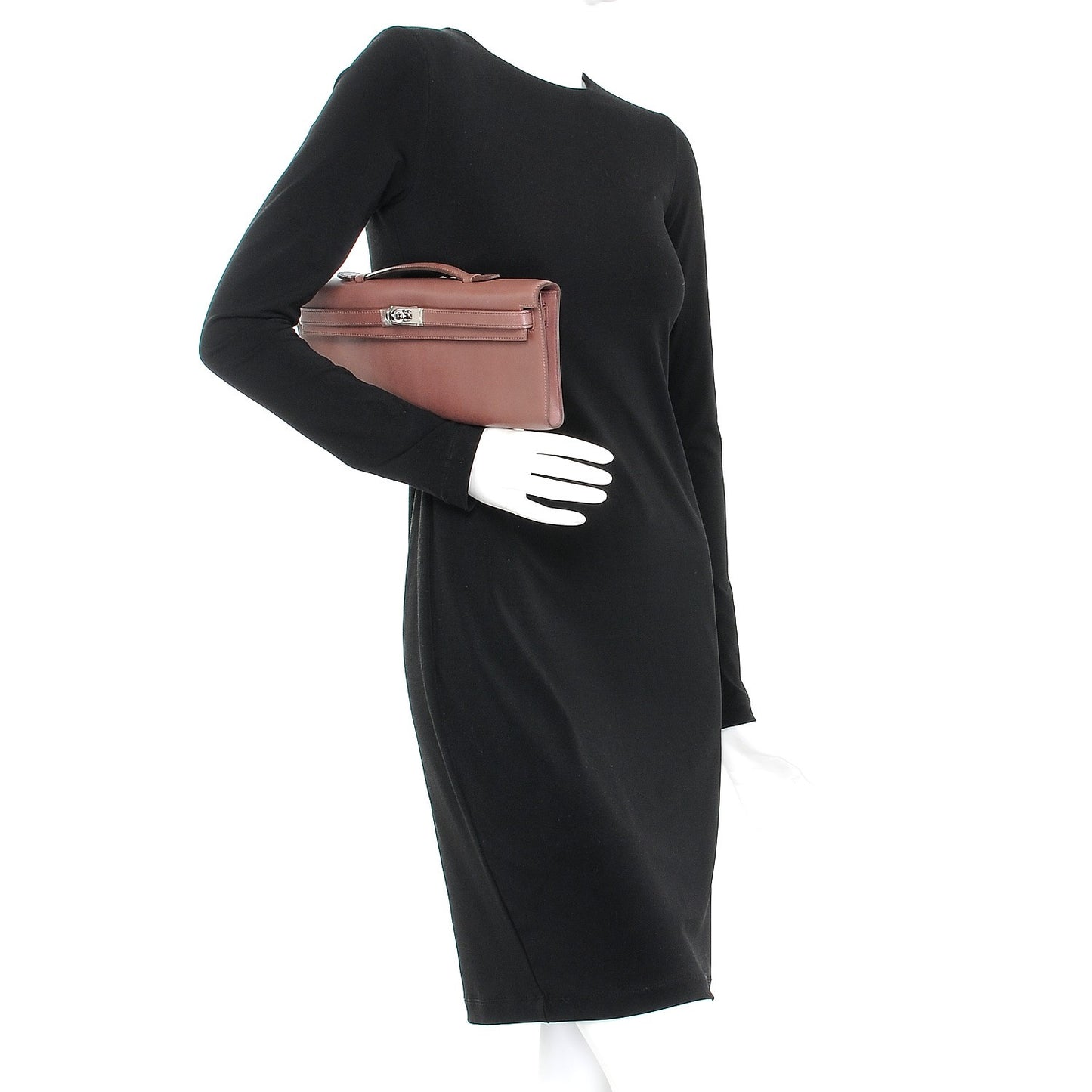 Tadelakt Kelly Cut Clutch Pochette Griolet