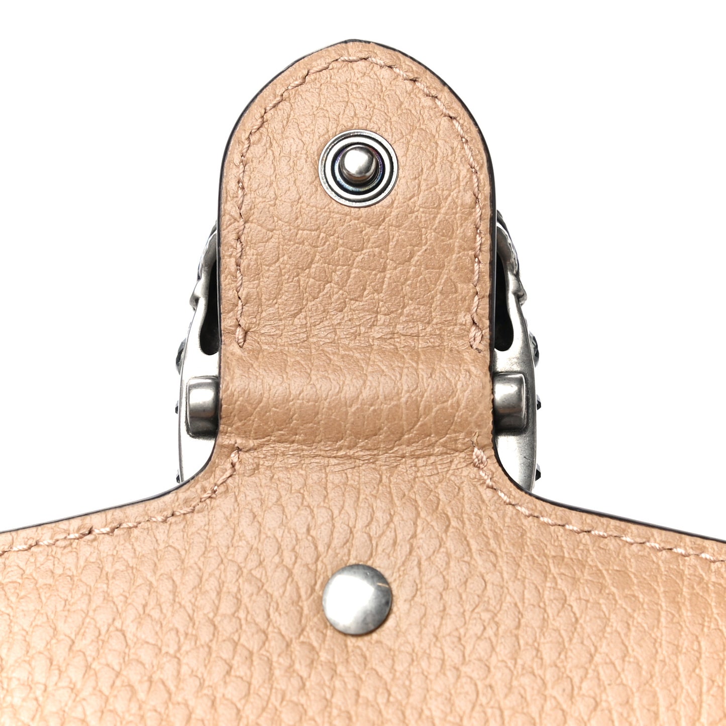 Dollar Calfskin Crystal Super Mini Dionysus Shoulder Bag Natural Tan Black Diamond