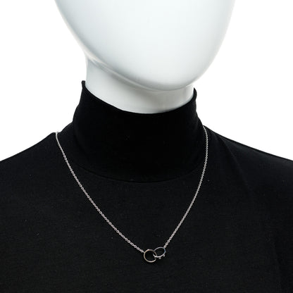 Cartier 18K White Gold Interlocking LOVE Necklace 2 of 7