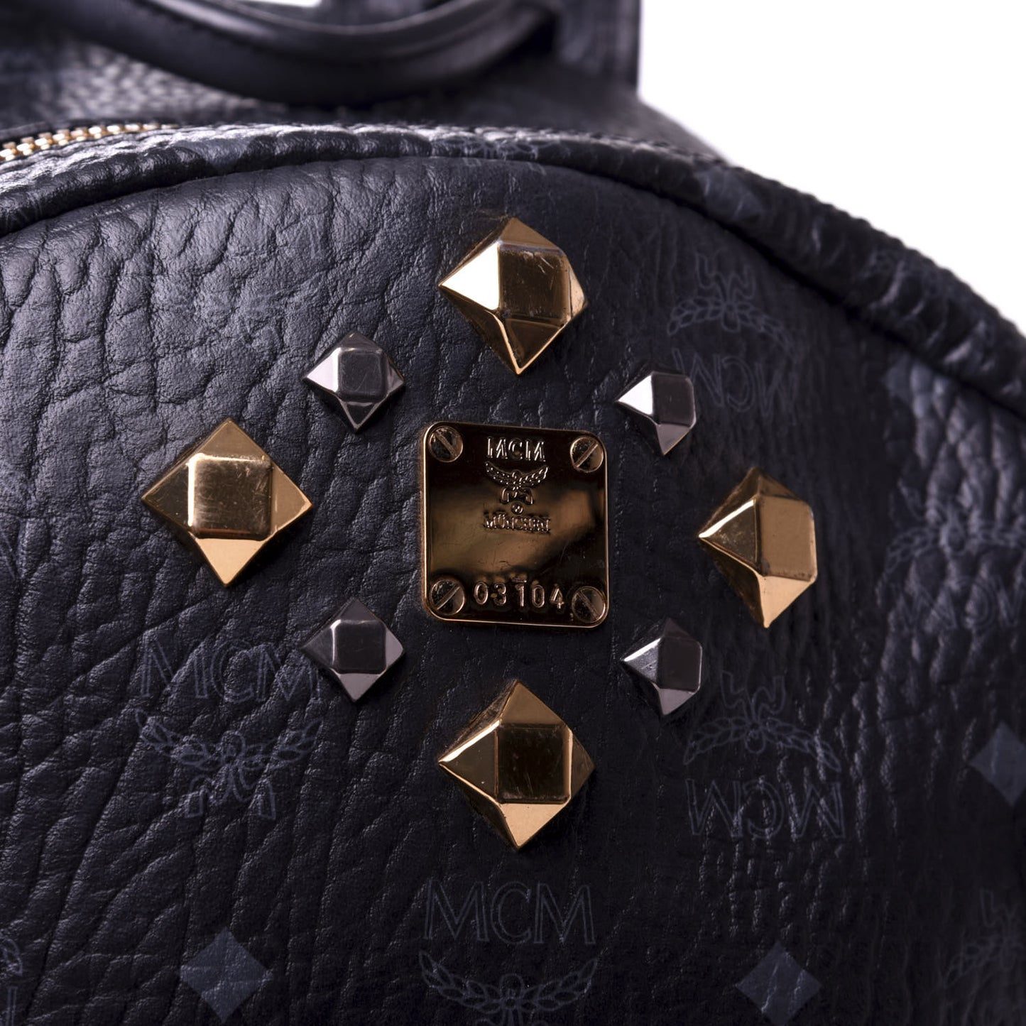 Visetos Medium Studded Dual Stark Backpack Black