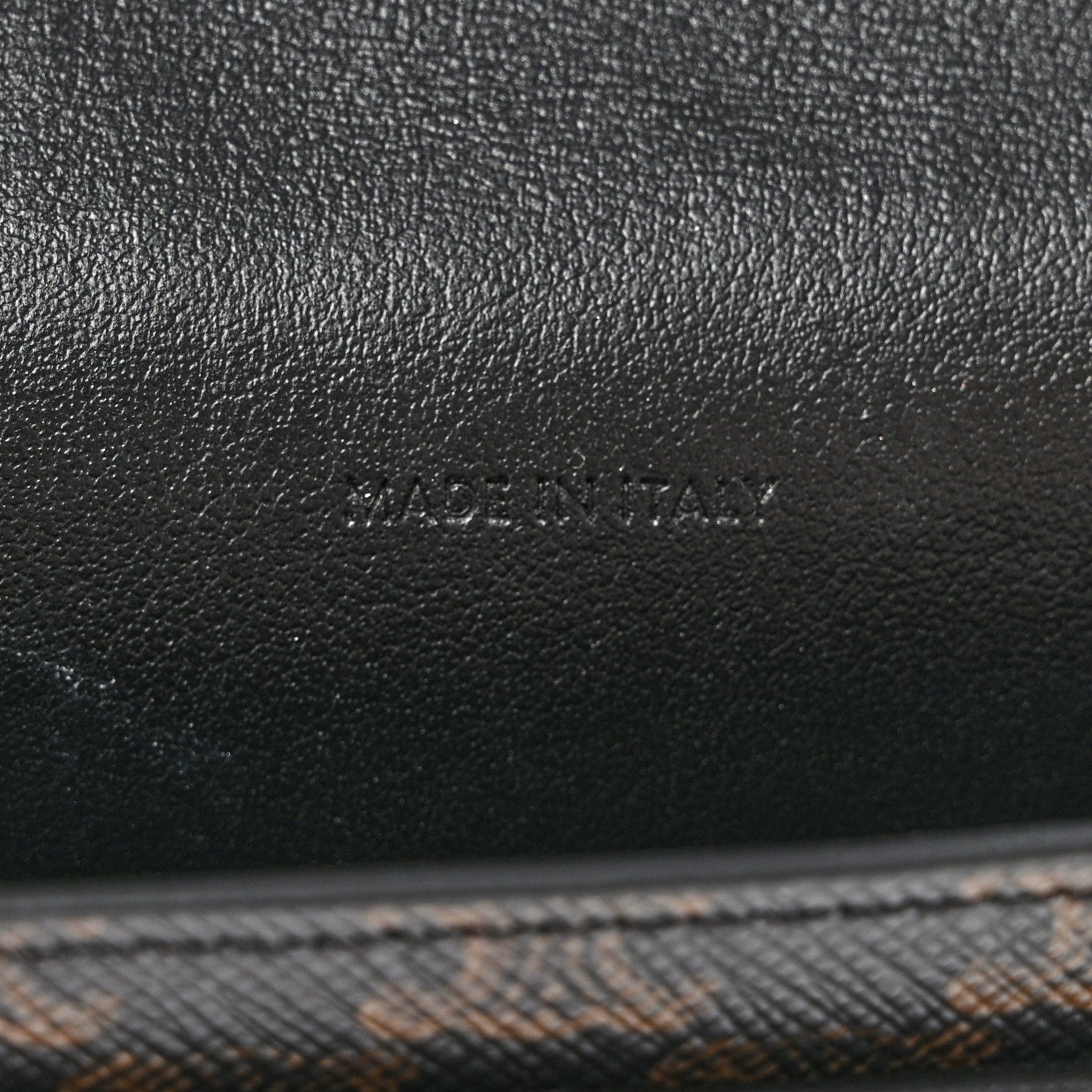 Celine Triomphe Canvas Lambskin Phone Pouch With Flap Black 8 of 8