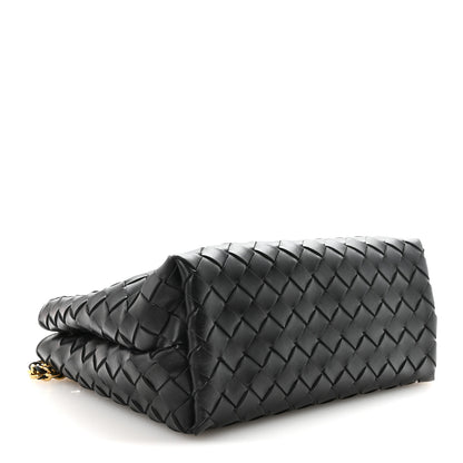 Bottega Veneta Nappa Intrecciato Small Andiamo With Chain Shoulder Bag Black 4 of 9