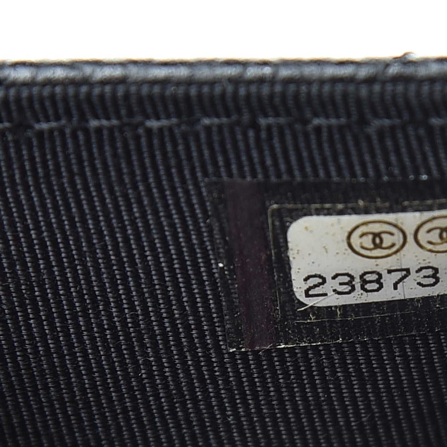 Caviar Quilted Flap Card Holder Wallet Black