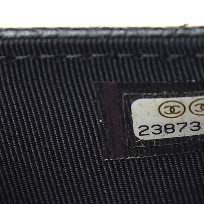 Chanel Caviar Quilted Flap Card Holder Wallet Black 8 of 9