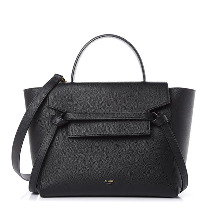 Celine Grained Calfskin Micro Belt Bag Black 1 of 12